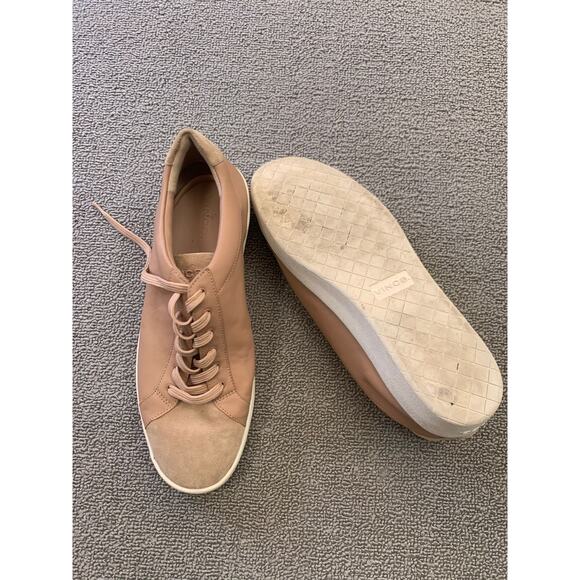 VINCE Women 7 Janna Suede Leather Low Top Lace Up Sneaker - Picture 10 of 15